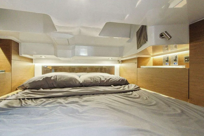 Slide: The Image of Luxurious cabin interior of 2022 Jeanneau Leader 10.5 WA Series 2 yacht. - 19