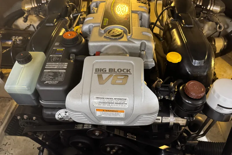 Slide: The Image of 2014 Formula 270 Bowrider engine, featuring a powerful Big Block V8 configuration. - 11