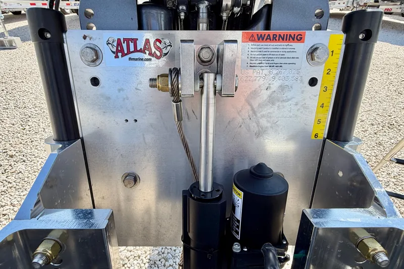 Slide: The Image of Close-up of Atlas hydraulic system on 2026 Bay Rider 239 Bay boat. - 45