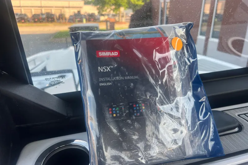 Slide: The Image of Simrad NSX installation manual in a 2024 Yamaha Boats 255 FSH Sport H. - 42