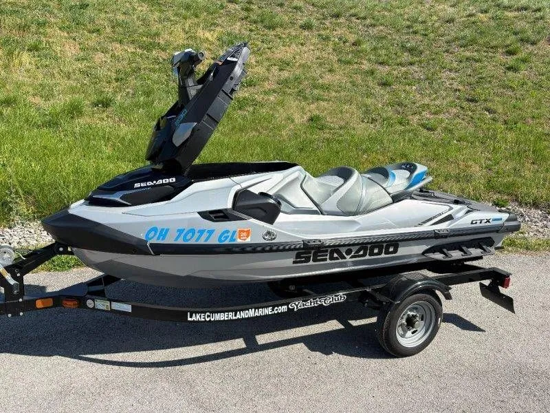 Slide: The Image of 2020 Sea-Doo GTX Limited 230 on trailer, side view. - 9
