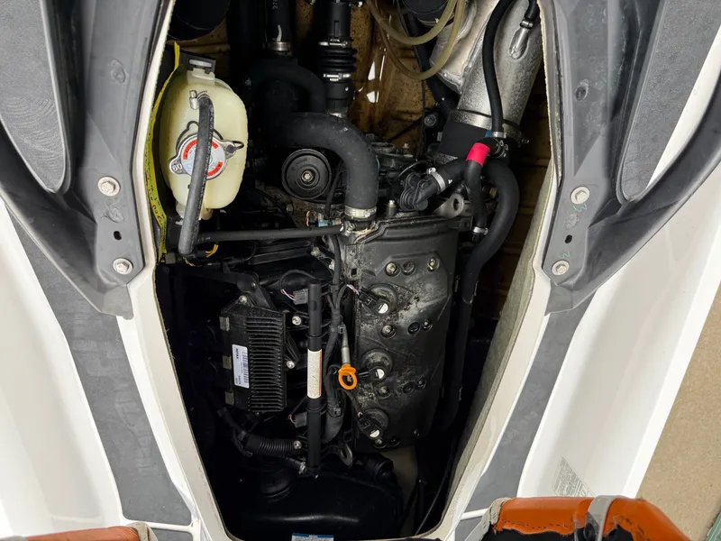 Slide: The Image of Engine compartment of a 2012 Sea-Doo GTI 130 jet ski. - 8