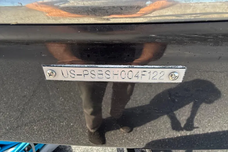 Slide: The Image of 2022 Scarab 285 ID boat hull identification number plate, US-PSBSH004F122. - 20