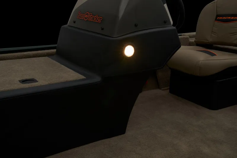 Slide: The Image of Manufacturer Provided Image: 2025 Tracker Bass Tracker Classic Limited interior with illuminated console and seating. - 21