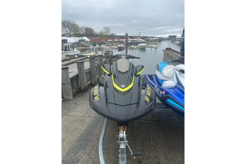 The Image of 2023 Yamaha WaveRunner FX Cruiser SVHO parked at a marina dock. - 1
