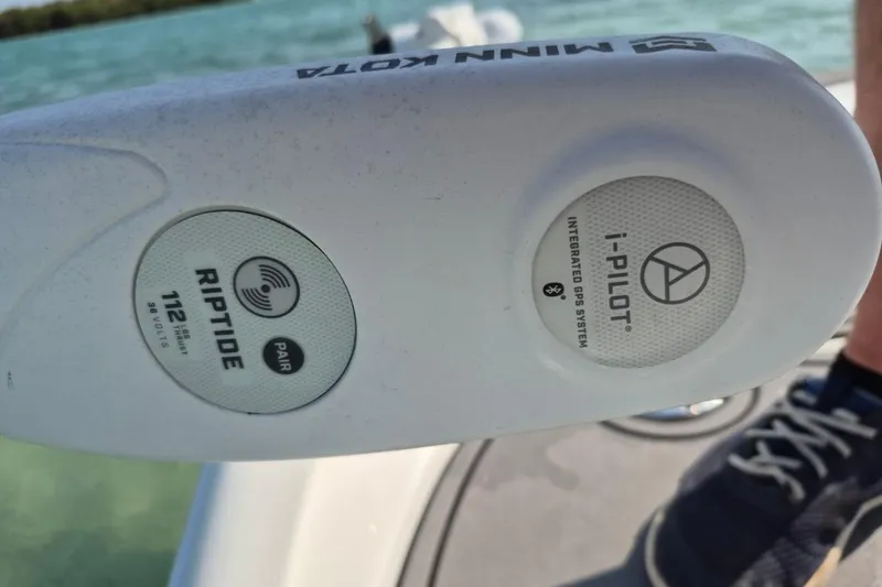 Slide: The Image of Minn Kota Riptide motor with i-Pilot GPS on Turner Boatworks 2500VS, 2023 model. - 10