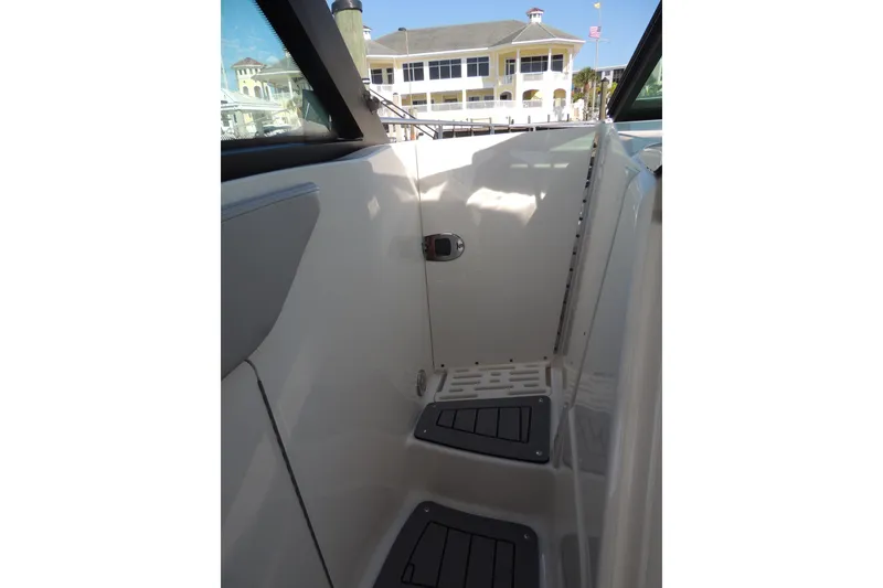 Slide: The Image of 2020 Sea Ray Sundancer 320 Outboard interior with sleek design and modern features. - 9