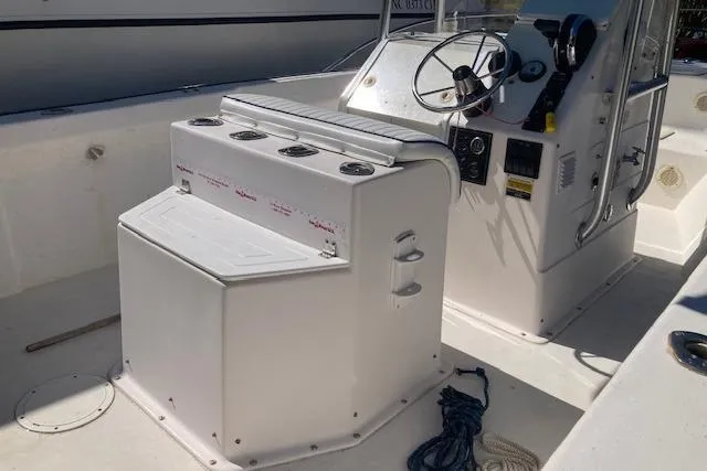 Slide: The Image of 2004 Palm Beach 205 cc boat with Mercury FourStroke outboard engine. - 9