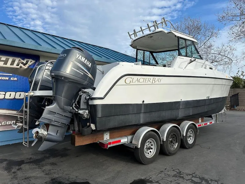 Slide: The Image of Glacier Bay 2680 Coastal Runner boat on trailer, year 2000. - 10