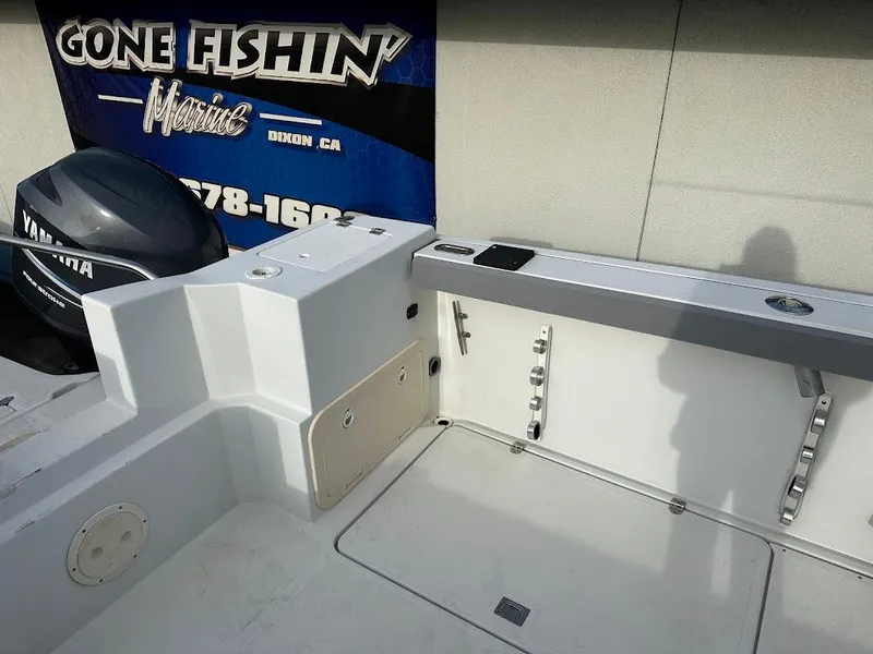 Slide: The Image of Interior of a 2000 Glacier Bay 2680 Coastal Runner boat. - 20