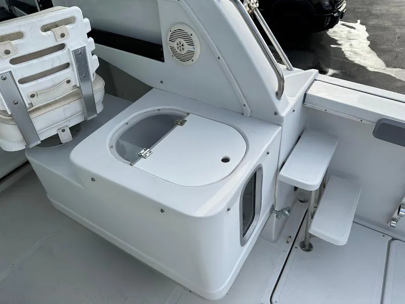 Slide: The Image of Interior of a 2000 Glacier Bay 2680 Coastal Runner boat. - 23