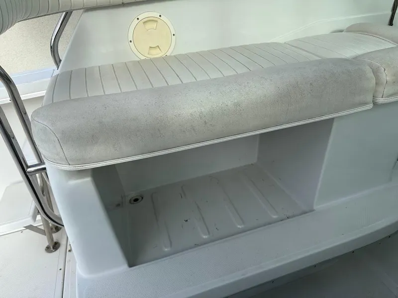 Slide: The Image of Glacier Bay 2680 Coastal Runner bench seat with storage, year 2000. - 27
