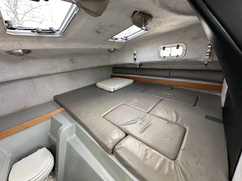 Slide: The Image of Interior of Glacier Bay 2680 Coastal Runner 2000 with sleeping area and toilet. - 42