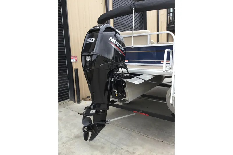 Slide: The Image of 2022 Sun Tracker Bass Buggy 16 XL with Mercury 50 outboard motor. - 12
