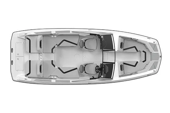 Slide: The Image of Manufacturer Provided Image: Top view of 2025 Scarab 235 SE boat model. - 35