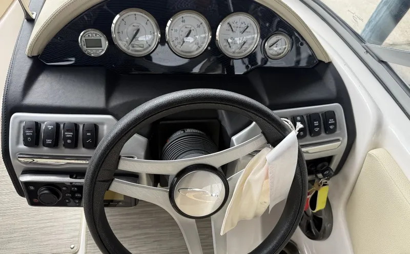 Slide: The Image of Dashboard of a 2019 Regal 1900 ES Bowrider boat. - 5