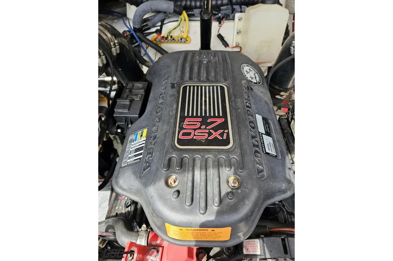 Slide: The Image of Volvo Penta 5.7 OSXi engine in a 2007 Chaparral 256 SSi boat. - 97