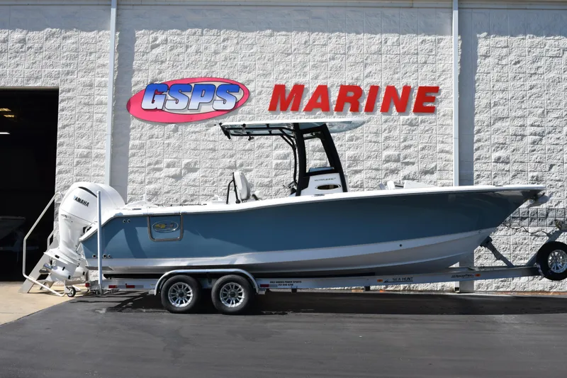 The Image of 2026 Sea Hunt Ultra 275 SE boat on trailer at GSPS Marine dealership. - 1