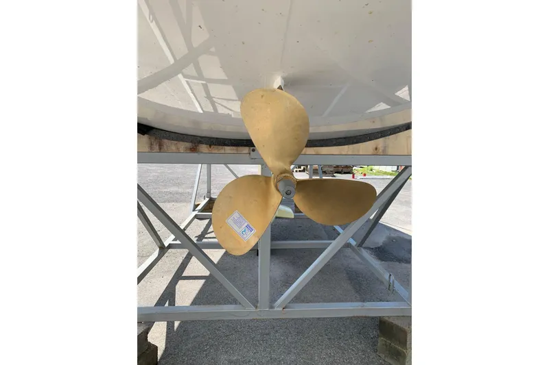 Slide: The Image of Propeller of a 2023 Beneteau Oceanis 34.1 sailboat. - 14