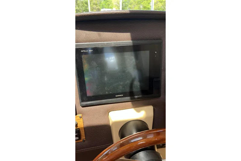 Slide: The Image of Garmin GPS display on 2018 Ranger Tugs R-23 boat dashboard. - 22