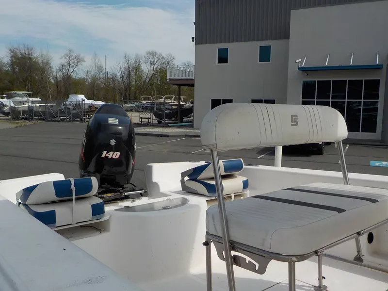 Slide: The Image of 2010 Carolina Skiff Elite Series DLV 218 with Suzuki 140 engine. - 3