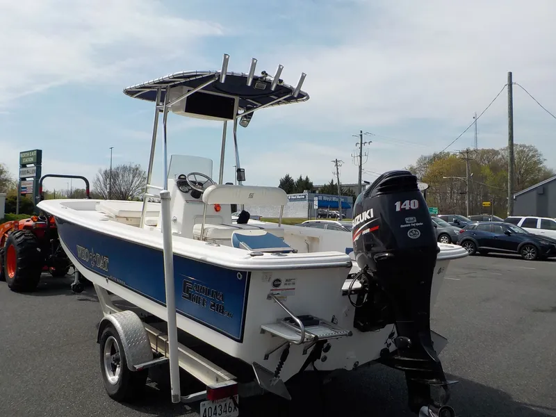 Slide: The Image of 2010 Carolina Skiff Elite Series DLV 218 with Suzuki engine. - 5