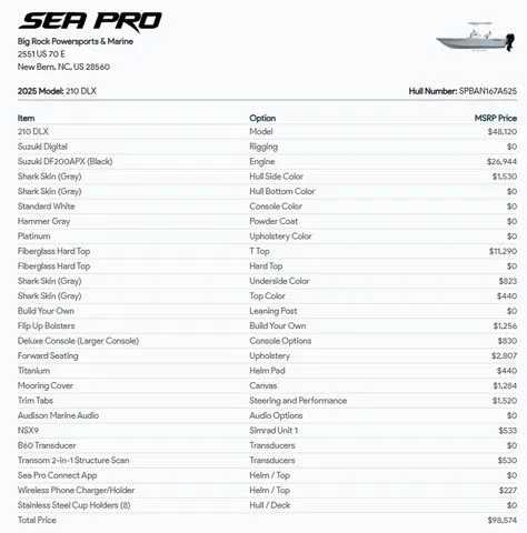 Slide: The Image of Sea Pro 210 DLX W200HP 2025 - 3
