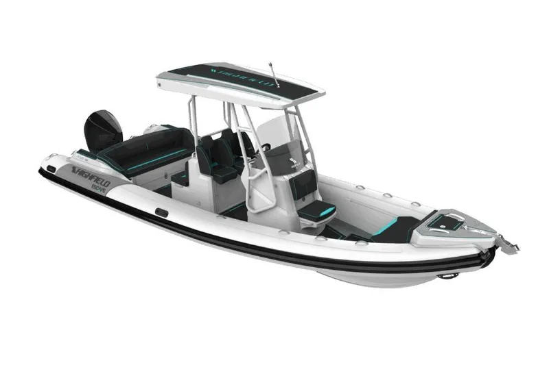Slide: The Image of Manufacturer Provided Image: 2025 Highfield Escape 750 boat with sleek design and modern features. - 6