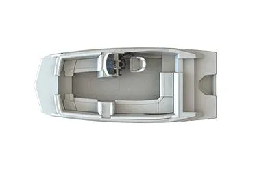 Slide: The Image of Manufacturer Provided Image: Aerial view of Starcraft SVX 211 OB boat, 2026 model. - 14