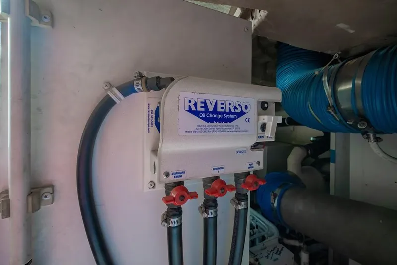 Slide: The Image of Reverso oil change system in 2006 Marquis 59 engine room. - 52