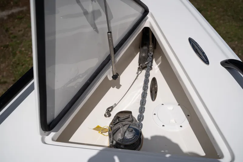 Slide: The Image of Anchor locker of a 2023 Concept 36 boat. - 17