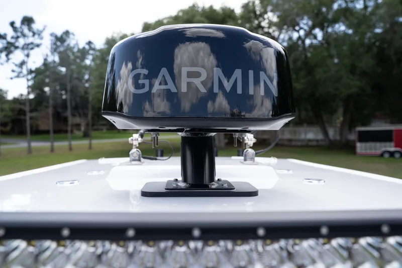 Slide: The Image of Garmin antenna on a 2023 Concept 36 boat. - 19