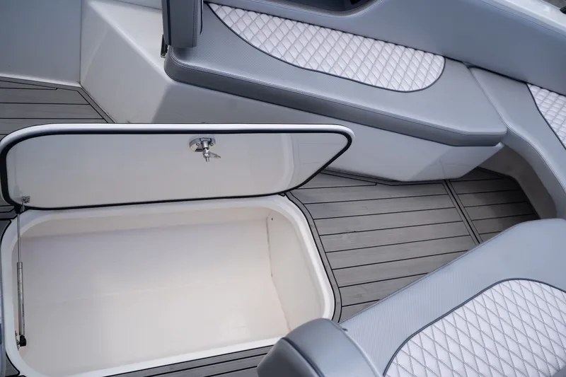 Slide: The Image of Open storage compartment on a 2023 Concept 36 boat. - 20
