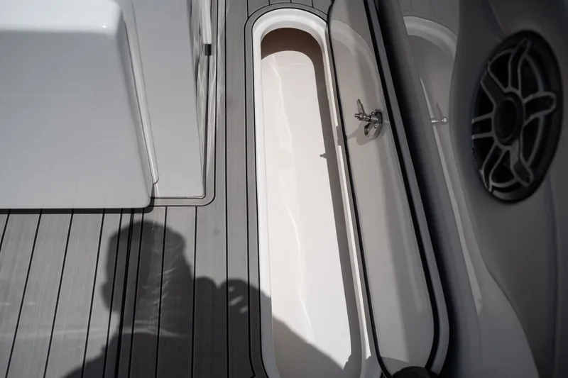 Slide: The Image of Interior of a Concept 36 boat, 2023 model, featuring modern design. - 24