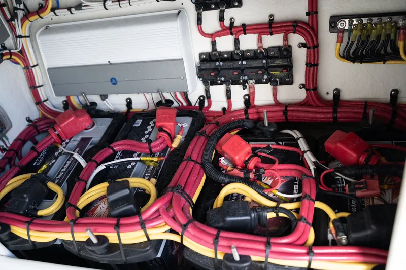 Slide: The Image of Electrical system of Concept 36 boat, 2023 model. - 32