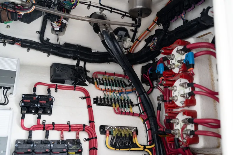 Slide: The Image of Electrical wiring in a 2023 Concept 36 model. - 34