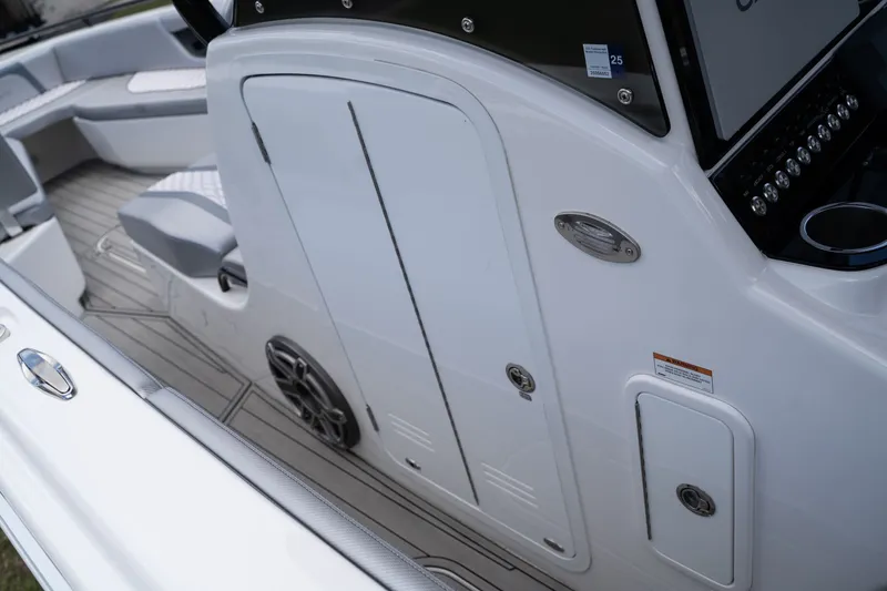 Slide: The Image of Interior of a modern Concept 36 boat, year 2023. - 35