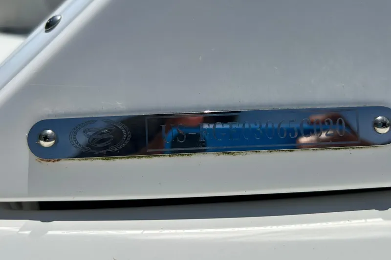 Slide: The Image of Cobalt 23SC 2020 model identification plate with engraved serial number. - 109