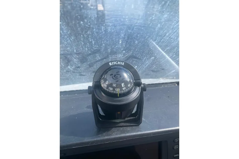 Slide: The Image of Ritchie compass on Gold Coast fast ferry dashboard, 2003 model. - 16