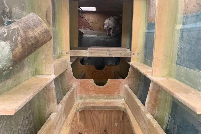 Slide: The Image of Interior view of a 2003 Gold Coast fast ferry under construction. - 34