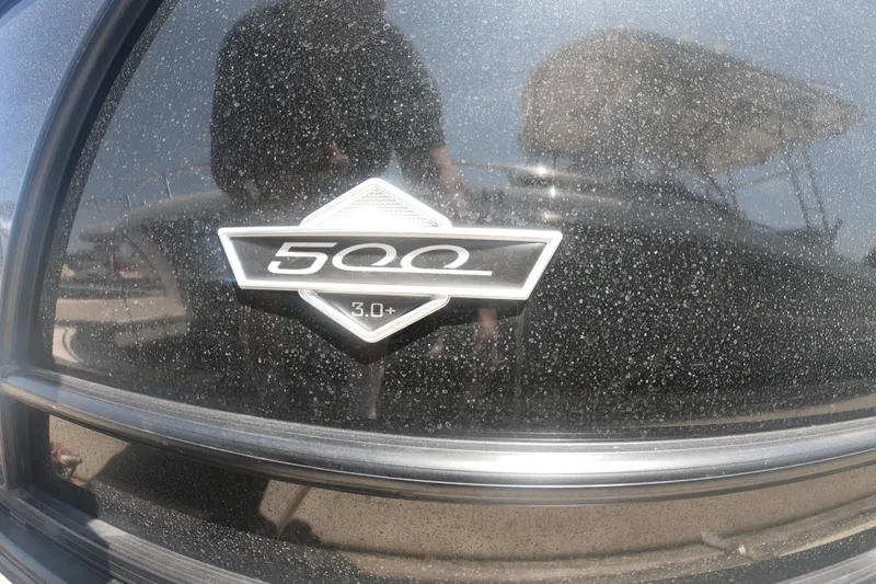 Slide: The Image of Close-up of South Bay 525UL AR 2023 model emblem with reflective surface. - 23