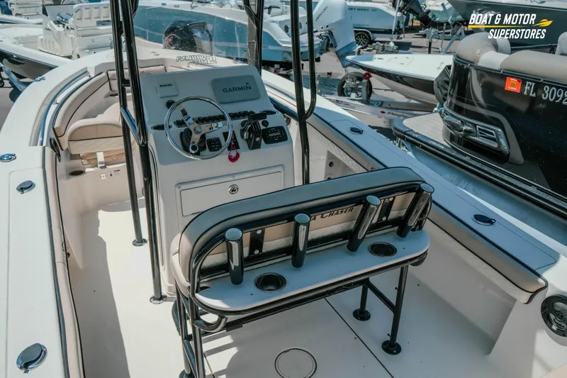 Slide: The Image of 2020 Sea Chaser 22 HFC boat interior with Garmin navigation system. - 10