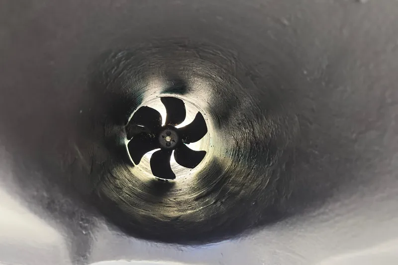 Slide: The Image of Raymarine navigation display on 2001 Sea Ray 400 Sedan Bridge, showing nautical chart. - 5