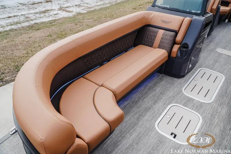Slide: The Image of Luxurious seating on 2026 Bennington 24MFB boat at Lake Norman Marina. - 15
