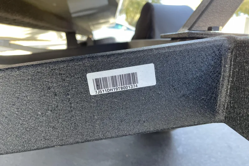 Slide: The Image of Barcode on 2026 Tracker Pro Team 175 boat trailer frame. - 73