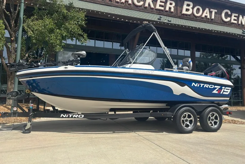 The Image of 2026 Nitro ZV19 Sport Pro boat displayed at Tracker Boat Center. - 0