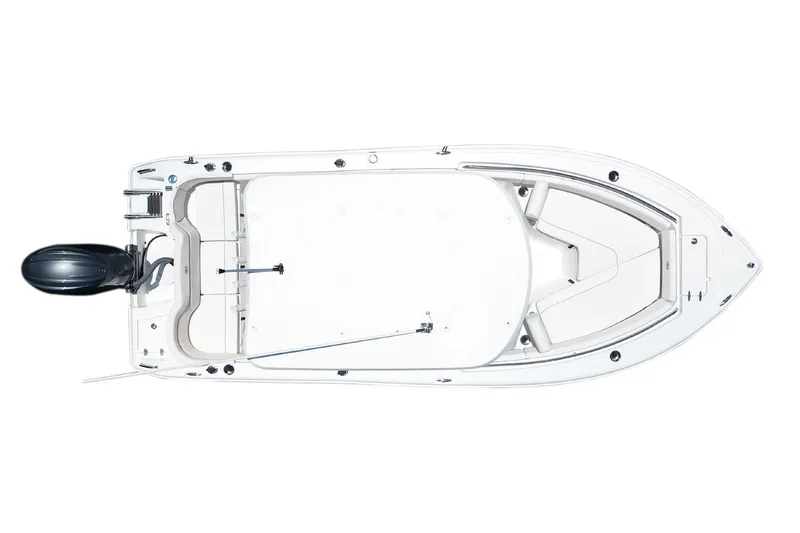 Slide: The Image of Manufacturer Provided Image: Top view of 2026 Sea Hunt Ultra 219 boat with outboard motor. - 26