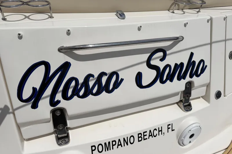 Slide: The Image of Sea Ray Sundancer 350 boat named "Nosso Sonho" docked in Pompano Beach, FL. - 35