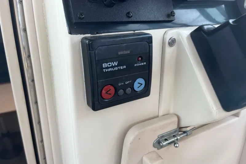 Slide: The Image of Control panel for bow thruster on 1998 Albin 28 Tournament Express boat. - 14