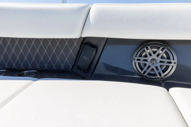 Slide: The Image of Interior of 2024 Cobalt R35 with speaker and upholstery. - 38